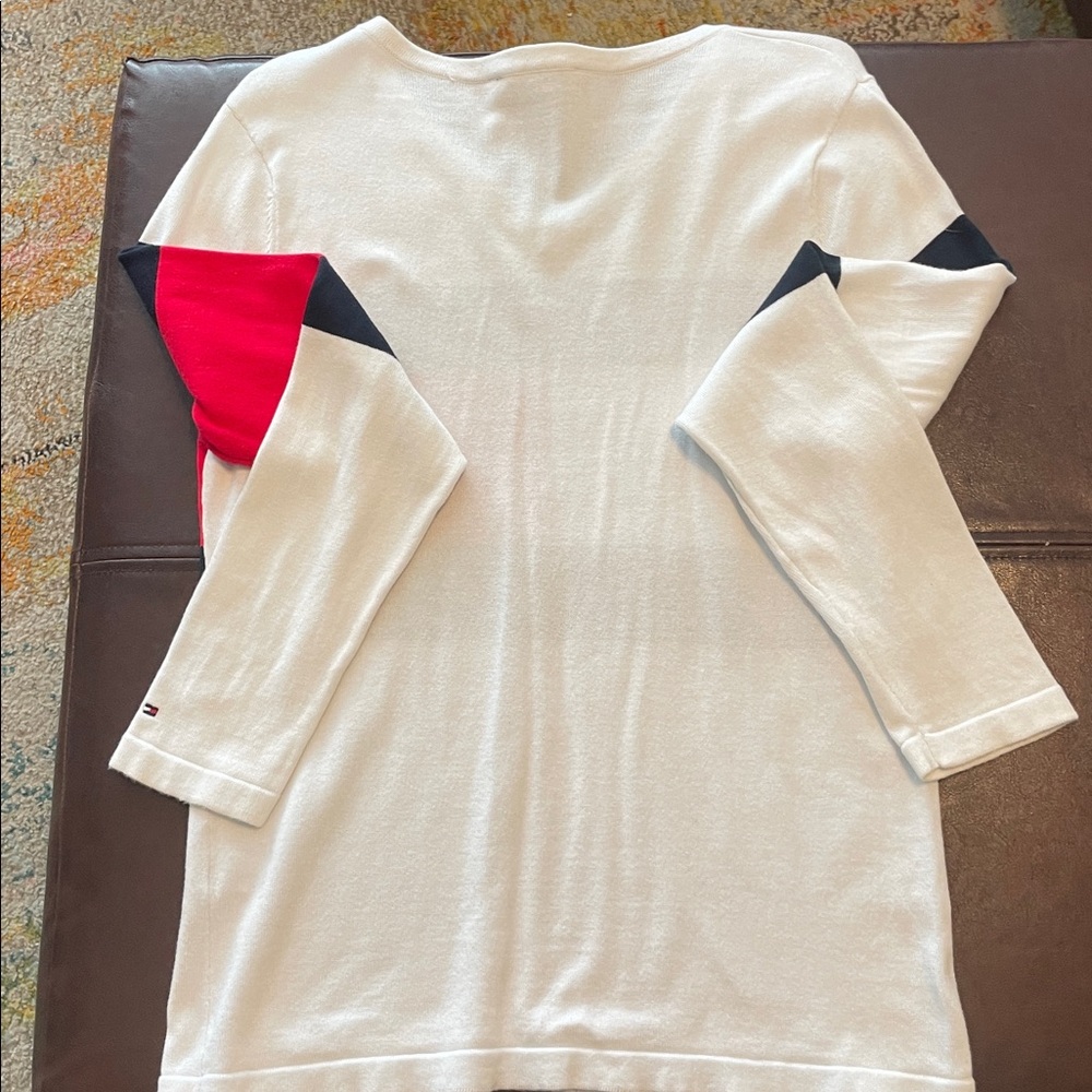 Tommy Hilfiger Red and Black Striped Sweater - Picture 7 of 7